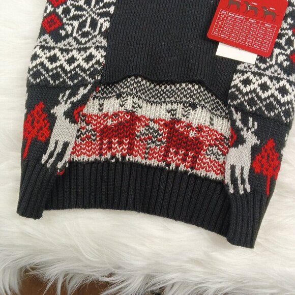 NWT CHARTER CLUB Christmas Dog Sweater XL Cotton Blend Multicolor - Picture 7 of 11
